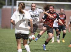 2. Bundesliga Frauen - Saison 2026/27  - FC Ingolstadt 04 Frauen - 1.FCC Turbine Potsdam - Noesgaard Sofia Rejkjaer weiss Potsdam - Mara Winter (Nr.2 - FCI Frauen) - Foto: Meyer Jürgen