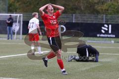 2023_10_28 - Bayernliga Nord - Saison 2023/24 - FC Ingolstadt 04 II - ASV Cham - Moritz Wiezorrek (Nr.15 - FCI U21) -  ärgert sich - enttäuscht -  - Foto: Meyer Jürgen