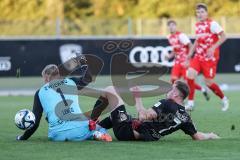 Testspiel; FC Ingolstadt 04 - FSV Zwickau; Torchance verpasst Jannik Mause (7, FCI) Torwart Benjamin Leneis (FSV)