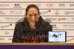 3. Liga; Erzgebirge Aue - FC Ingolstadt 04; Interview Pressekonferenz Cheftrainerin Sabrina Wittmann (FCI)