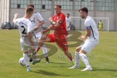 Bayernliga Nord - Saison 2023/24 - FC Ingolstadt 04 II - TSV Abtswind - Aurel Kuqanaj (Nr.20 - FCI) - Wildeis Frank weiss Abtswind - Foto: Meyer Jürgen