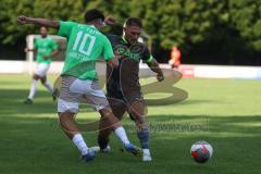 Bezirksliga - Saison 2025/26 - FC Fatih Ingolstadt - FC Gerolfing - Flaur Bashota (Nr.23 - FC Gerolfing) - Eray Genc (Nr.10 - FC Fatih Ingolstadt) - Foto: Meyer Jürgen