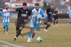 Bezirksliga - Saison 2024/25- TSV Gaimersheim - FC Aschheim - Nico von Swiontek Brzezinski (Nr.17 - TSV Gaimersheim) - Christos Ketikidis weiss Aschheim - Foto: Meyer Jürgen