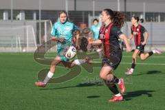 2. Bundesliga Frauen - Saison 2025/26 - FC Ingolstadt 04 Frauen - VFR SW Warbeyen  - Mara Winter (Nr.2 - FC Ingolstadt Frauen I) - Hoevers Isa grün Warbeyen - Foto: Meyer Jürgen