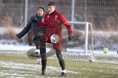 3. Liga - Saison 2025/26 - FC Ingolstadt 04 - Trainingsauftakt nach der Winterpause - Georgios Antzoulas (Nr.6 - FCI) - Co-Trainer Patrick Schönfeld (FCI) - Foto: Meyer Jürgen