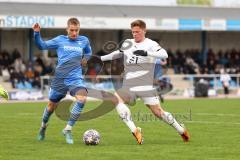 Toto Pokal; Halbfinale; FV Illertissen - FC Ingolstadt 04; Max Zeller (2 FVI)Sebastian Grönning (11, FCI) Zweikampf Kampf um den Ball