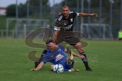 Bezirksliga - Saison 2025/26- TSV Gaimersheim - ASV Dachau - Nicolae Nechita (Nr.19 - TSV Gaimersheim) - Thomas Rieger blau Dachau - XXXXX - Foto: Meyer Jürgen