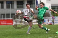 A-Klasse - Saison 2023/24 - TSV Gaimersheim II - FC Gerolfing II-  - Nico Moser weiss Gaimersheim - Florian Uslar grün Gerolfing - Foto: Meyer Jürgen