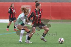 2. Bundesliga Frauen - Saison 2025/26 - FC Ingolstadt 04 Frauen - FFC Turbine Potsdam - Emma Kusch (Nr.9 - FC Ingolstadt Frauen I) - Wohner Annika weiss Potsdam - Foto: Meyer Jürgen