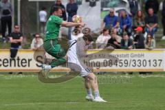 Landesliga - Saison 2024/25 - SV Manching - FC Kempten - Maximilian Eberwein (Nr.4 - SV Manching) - Seifert Alexander weiss Kempten  - Foto: Meyer Jürgen