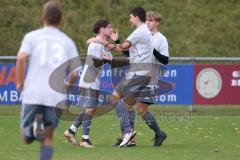 2023_11_5 - SV Kasing - TV Münchsmünster - Kreisliga - Saison 2023/24 -  Der 1:1 Ausgleichstreffer durch Tobias Schmid grau Münchsmünster  - jubel - Foto: Meyer Jürgen