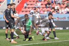 3. Liga; FC Ingolstadt 04 - Hannover 96 II; Tor Jubel Treffer Deniz Zeitler (38, FCI) Uhlmann Eric (10 H96) enttäuscht