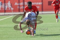 A-Junioren Bundesliga  - Saison 2023/24 - A-Junioren - FC Ingolstadt 04 - 1.FC Heidenheim - Jason Osei Tutu (Nr.24 - FCI) - Kopf Joshua weiss Heidenheim - Foto: Meyer Jürgen