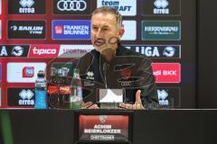 3. Liga; FC Ingolstadt 04 - Rot-Weiss Essen; Pressekonferenz Interview Cheftrainer Achim Beierlorzer (FCI)