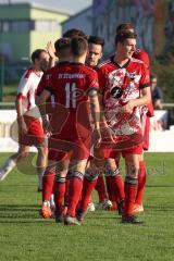 Kreisklasse - Saison 2022/2023 - SV Buxheim - SV Stammham - Der 0:3 Führungstreffer durch Simon Renn rot Stammham - jubel  - Foto: Meyer Jürgen