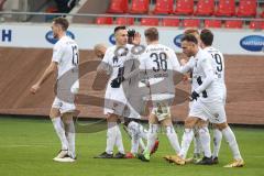 2.BL; 1. FC Heidenheim - FC Ingolstadt 04; Tor Jubel Treffer 1:1 Christian Gebauer (22, FCI) Stefan Kutschke (30, FCI) Marcel Gaus (19, FCI) Dominik Franke (3 FCI) Thomas Keller (27, FCI) Nico Antonitsch (5, FCI) Hans Nunoo Sarpei (18 FCI)