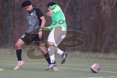 Bezirksliga - Saison 2025/26 - FC Fatih Ingolstadt - TSV 54 - DJK München - Murat Sucuoglu (Nr.9 - FC Fatih) - Mustafa Yemin schwarz München - Foto: Meyer Jürgen