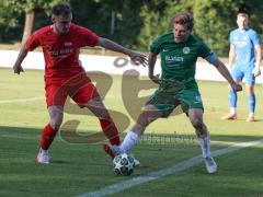 Landesliga - Saison 2026/27 - SV Manching - FC Memmingen II - Sebastian  Graßl (Nr.10 - SV Manching) - Möst Simon rot Memmingen - Foto: Meyer Jürgen