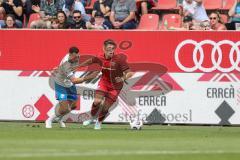3. Liga; FC Ingolstadt 04 - FC Hansa Rostock; Mads Borchers (9, FCI) Zweikampf Kampf um den Ball Fatkic Kenan (4 HR)