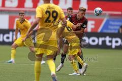 3.Liga - Saison 2023/2024 - FC Ingolstadt 04 -  1. FC Saarbrücken - Benjamin Kanuric (Nr.8 - FCI) - Foto: Meyer Jürgen