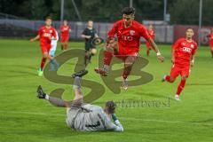 Bayernliga - U17 - Saison 2022/2023 - FC Ingolstadt 04 -  1860 München - Madrid Rasho rot FCI - Torwart Dunker Mauricio 1860 München - Foto: Meyer Jürgen