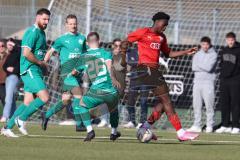 Bayernliga Nord - Saison 2023/24 - FC Ingolstadt 04 II - TSV Neudrossenfeld - Michael Udebuluzor (Nr.11 - FCI) - Schelenz Lukas #26 Neudrossenfeld - Foto: Meyer Jürgen