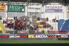 3. Liga; SC Verl - FC Ingolstadt 04; Fan Fankurve Banner Fahnen Spruchband
