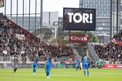 2.BL; FC St. Pauli - FC Ingolstadt 04, Tor für Pauli, Jubel, hängende Köpfe bei Ingolstadt