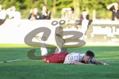 Toto Pokal; TSV Landsberg - FC Ingolstadt 04; Torchance verpasst Mads Borchers (9, FCI) Leimeister, Leopold 1