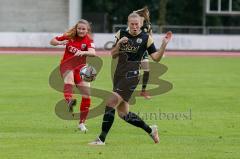 2. Frauen-Bundesliga - Saison 2021/2022 - FC Ingolstadt 04 - SV Meppen - Ebert Lisa (#10 FCI) - Rolfes Nina schwarz Meppen - Foto: Meyer Jürgen