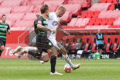 Maximilian Beister (11, FCI) Christiansen Max (13 Fürth) ; FC Ingolstadt 04 - SpVgg Greuther Fürth; 2.BL; Testspiel