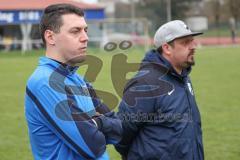 Kreisliga Saison 2022/2023 - TSV Großmehring - FC Hitzhofen  - Trainergespann Großmehring - Mathias Huner rechts Großmehring - Christian Kern links - Foto: Meyer Jürgen