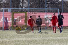 A - Junioren Bundesliga Süd/Südwest -  Saison 2021/2022 - FC Ingolstadt 04 - FC Bayern München - Der 0:1 Führungstreffer per Elfmeter durch Neziri Begar schwarz München - Bock Julian Torwart (#33 FCI) - jubel - Foto: Meyer Jürgen