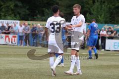 Toto - Pokal - Saison 2024/25 - DJK Hein - FC Ingolstadt 04 -  - Der 0:1 Treffer durch Davide Sekulovic (Nr.33 - FCI) - jubel - XXXXX - Foto: Meyer Jürgen