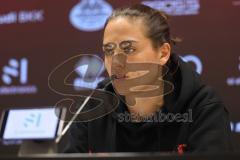 3. Liga; FC Ingolstadt 04 - Hannover 96 II; Interview Pressekonferenz Cheftrainerin Sabrina Wittmann (FCI) 3:3