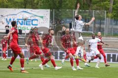 3. Liga; FC Viktoria Köln - FC Ingolstadt 04; Kopfball Ecke, Patrick Schmidt (9, FCI) Siebert Jamil (20 Köln) Dietz Lars (2 Köln) Moussa Doumbouya (27, FCI)