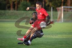 Kreisliga - Saison 2026/27- SV Zuchering - Türkisch SV Ingolstadt - Leander Friedl rot Zuchering - Boubacarr Saho schwarz Türkisch - Foto: Meyer Jürgen