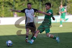 Bezirksliga - Saison 2025/26 - FC Gerolfing - TSV Ober./Unterh.stadt - Baris Soysal (Nr.22 - TSV Ober-/Unterh.stadt) - Ahmet Altay grün Gerolfing - Foto: Meyer Jürgen