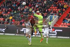 3.Liga - Saison 2022/2023 - FC Ingolstadt 04 -  - FC Freiburg II - Pascal Testroet (Nr.37 - FCI) mitb ener Torchance - Torwart  Noah Atubolu (Nr.1 - SC Freiburg II) - Foto: Meyer Jürgen