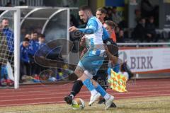 Bezirksliga - Saison 2024/25- TSV Gaimersheim - FC Aschheim - Lucas Goetz (Nr.5 - TSV Gaimersheim) - Christos Ketikidis weiss Aschheim - Foto: Meyer Jürgen