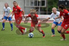 2. Fußball-Liga - Frauen - Saison 2023/2024 - FC Ingolstadt 04 - SC Sand - Lea Wolski (Nr.6 - FCI Frauen) wird gefoult von Loving Emma weiss Sand - Foto: Meyer Jürgen