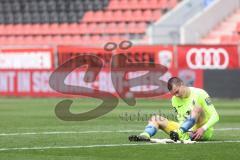 3. Liga - FC Ingolstadt 04 - TSV 1860 München - Spiel ist aus, 3:1 Torwart Kretzschmar Tom (40, 1860) am Boden