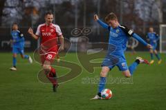 2.BL; Testspiel; FC Ingolstadt 04 - Würzburger Kickers; Andreas Poulsen (2, FCI) Hümmer Tizian (30 FWK)