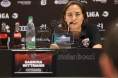 3. Liga - Saison 2024/25 - Pressekonferenz - FC Ingolstadt 04 -  - Cheftrainerin Sabrina Wittmann (FCI) - XXXXX - Foto: Meyer Jürgen