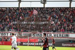 3. Liga - Saison 2026/27 - FC Ingolstadt 04 - SV Wehen Wiesbaden - Zuschauer - Fans - Choreo - Banner - XXXXX - Foto: Meyer Jürgen