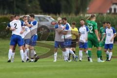 Bezirksliga - Saison 2023/2024 - TSV Gaimersheim - TSV Rohrbach  - Dr 0:1 Führungstreffer durch Johannes Forsthofer #7 weiss Rohrbach - jubel - Foto: Meyer Jürgen
