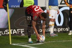 3.Liga - Saison 2022/2023 - FC Ingolstadt 04 -  Dynamo Dresden - Marcel Costly (Nr.22 - FCI) beim Eckball - Foto: Meyer Jürgen