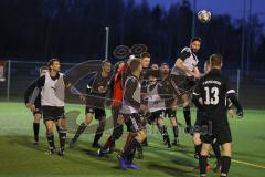 Audi Schanzer Amateur Cup 2022 -  Halbfinale 2 - DJK Ingolstadt - TSV Walpertskirchen - Max Auernhammer weiss DJK Ingolstadt - Thomas Pfanzelt Torwart Walpertskirchen - Foto: Jürgen Meyer