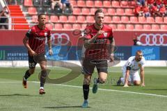 3. Fußball-Liga - Saison 2022/2023 - FC Ingolstadt 04 - SpVgg Bayreuth - Der 1:0 Führungstreffer durch Patrick Schmidt (Nr.9 - FCI) - Jubel -  - Foto: Meyer Jürgen