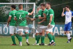 Toto-Pokal - Saison 2023/2024 - FC Gerolfing - TSV Rohrbach - Der 2:0 Führungstreffer durch Timo Kraus grün Gerolfing - jubel -  Foto: Meyer Jürgen